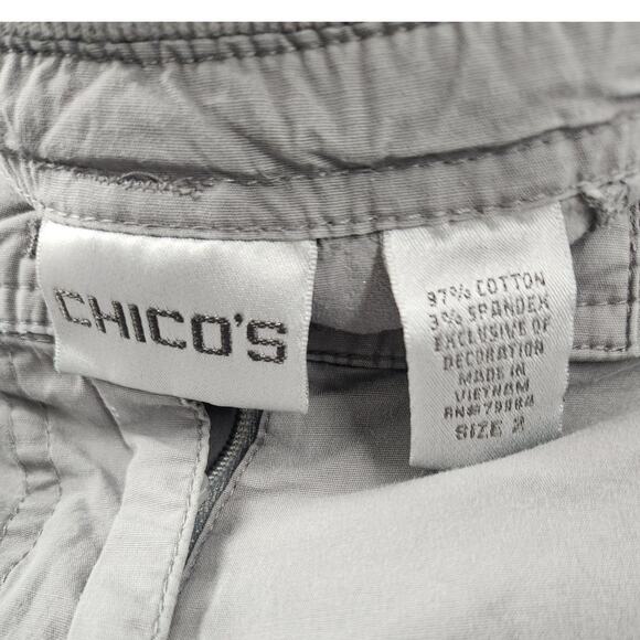 Chico's Gray Wide Leg Pants - Picture 3 of 3